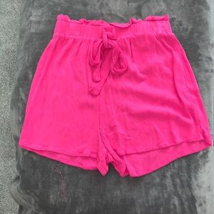 NWOT H&M high waisted pink shorts